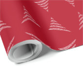 Amiable monochrome künstlerische Weihnachtsbaum Geschenkpapier (Rolleneckpunkt)