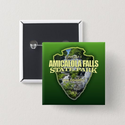 Amicalola Falls (Pfeilspitzen) Button (Vorne & Hinten)