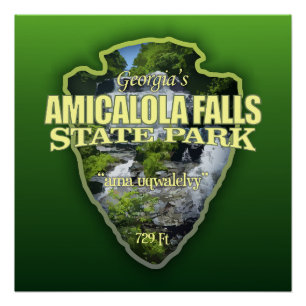 Amicalola Falls (Pfeilspitzen) Poster