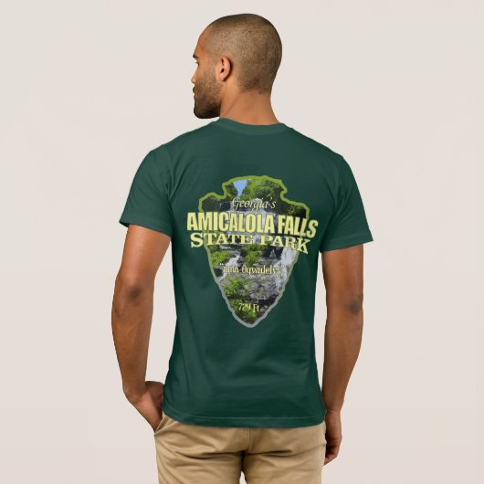 Amicalola Falls (Pfeilspitzen) T-Shirt (Schwarz voll)