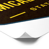 Amicalola Falls Staat Park Poster (Ecke)