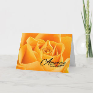 Amicizia Freundschaft Italienische Sprache Gelbe R Karte