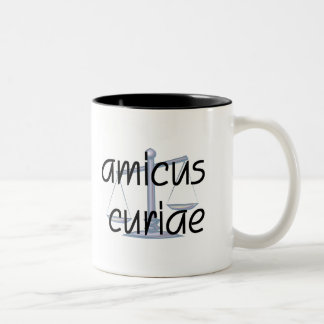 Amicus Curiae.  Rechtsanwalt-Tasse mit Zweifarbige Tasse