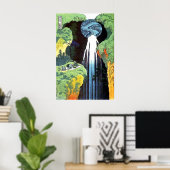 Amida Wasserfall auf der Kisokaido Road Poster (Heimbüro)
