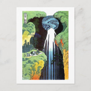 Amida-Wasserfall, Hokusai japanische Kunst Postkarte