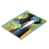 Amida Waterfall, Hokusai japanische Kunstkunst Notizblock (Linke Seite)