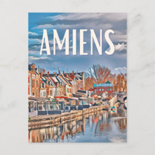 Amiens Foto Vintage Postkarte