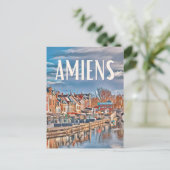 Amiens Foto Vintage Postkarte (Stehend Vorderseite)