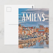 Amiens Foto Vintage Postkarte (Vorne/Hinten)