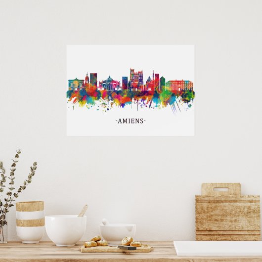 Amiens France Skyline Poster (Küche)