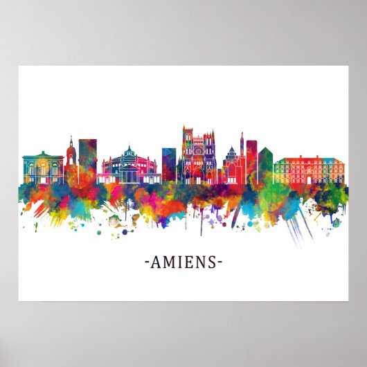 Amiens France Skyline Poster (Vorne)