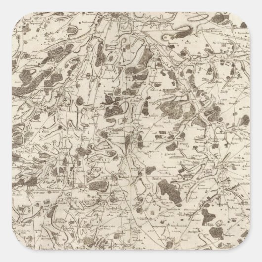 Amiens Quadratischer Aufkleber (Vorderseite)