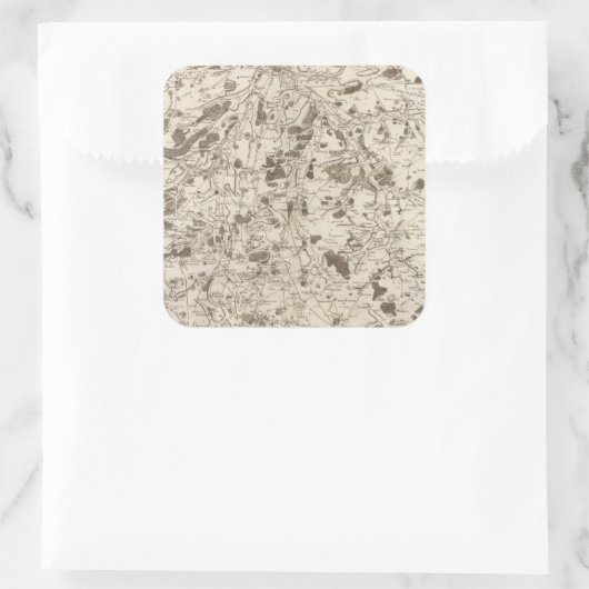 Amiens Quadratischer Aufkleber (Tasche)