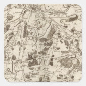 Amiens Quadratischer Aufkleber (Vorderseite)