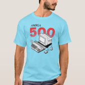 Amiga 500 Computer - rote Version T-Shirt (Vorderseite)