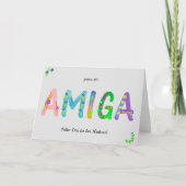 Amiga Spanish Floral Bohemisch Mother Day Card Karte (Vorderseite)