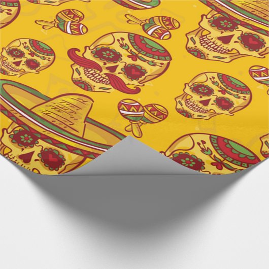Amigo Skulls Geschenkpapier (Ecke)