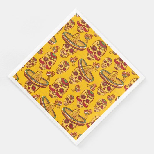 Amigo Skulls Serviette (Ecke)