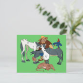 AMIGOS DE DON QUIJOTE - 400 Años - Cervantes Postkarte (Stehend Vorderseite)