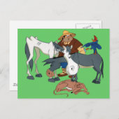 AMIGOS DE DON QUIJOTE - 400 Años - Cervantes Postkarte (Vorne/Hinten)