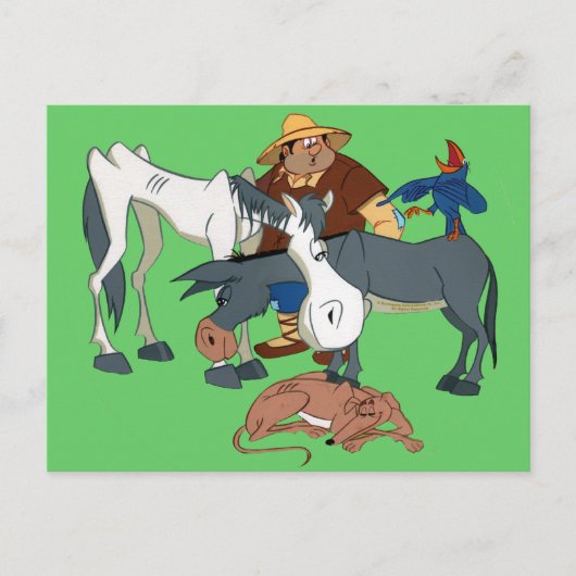 AMIGOS DE DON QUIJOTE - 400 Años - Cervantes Postkarte (Vorderseite)