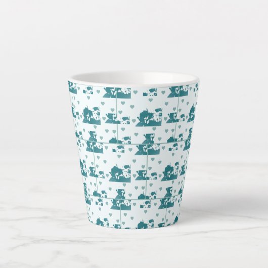 Amigos Felinos. Milchtasse (Vorderseite)