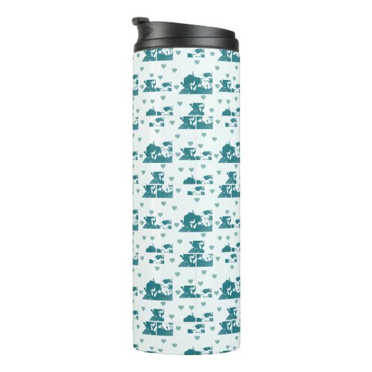 Amigos Felinos. Thermosbecher (Nach rechts gedreht)