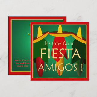 Amigos Fiesta Party Einladung