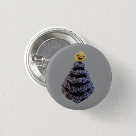 Amigurumi Weihnachtsbaumdesign Button (Vorne & Hinten)