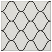 Amime Pattern - Schwarz auf Weiß Stoff (Nahaufnahme)