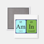 Amin Periodenmagnet Magnet (Vorderseite/Rückseite)
