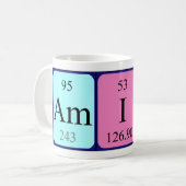 Amina Periodenname Tasse (Vorderseite Links)
