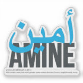Amine Aufkleber (Vorderseite)