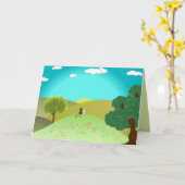 Aminosäure-Grußkarte "FRIENDS" - benutzerdefiniert Karte (Gelbe Blume)