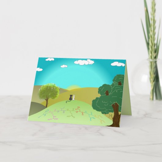 Aminosäure-Grußkarte "FRIENDS" - benutzerdefiniert Karte (Vorderseite)