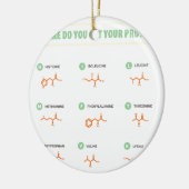 Aminosäuren - woher erhalten Sie Ihr Protein? Keramikornament (Links)
