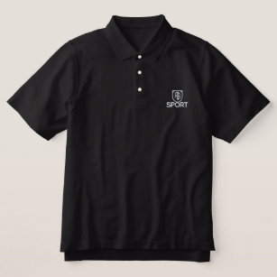 AMIOT GALLERY BLACK POLO SPORT