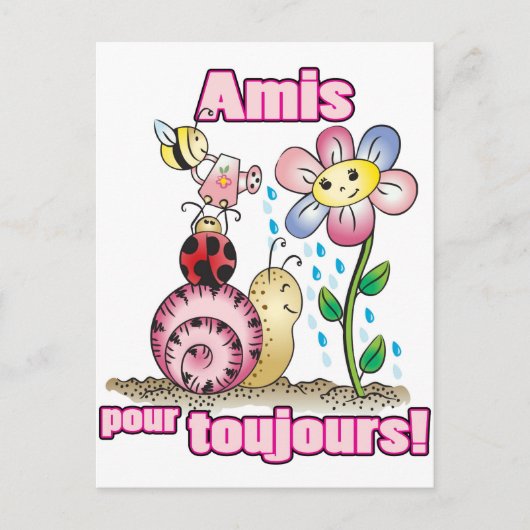 Amis pour toujours postkarte (Vorderseite)