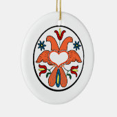 Amische Art Weihnachtsverzierung Keramik Ornament (Rechts)