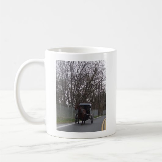 Amische Buggy Kaffeetasse (Links)