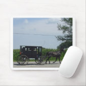 Amische Buggyfahrt Mousepad (Mit Mouse)