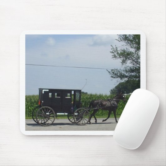 Amische Buggyfahrt Mousepad (Mit Mouse)