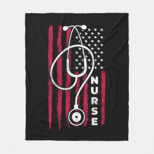 Amische Flagge - Krankenschwester 1 Fleecedecke