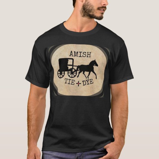 Amische gefärbte Krawatte T-Shirt (Vorderseite)