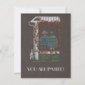 Amische Paare auf Portal-Schwingen Einladung (Vorderseite)