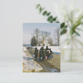 Amische Schultag-Postkarte Postkarte (Stehend Vorderseite)