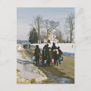 Amische Schultag-Postkarte Postkarte