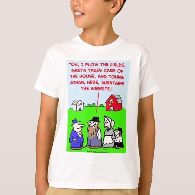 amische Website T-Shirt (Vorderseite)