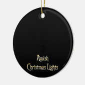 Amische Weihnachtslichter Keramik Ornament (Links)
