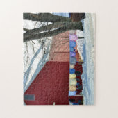 Amische Winter-Wäscherei Puzzle (Vertikal)